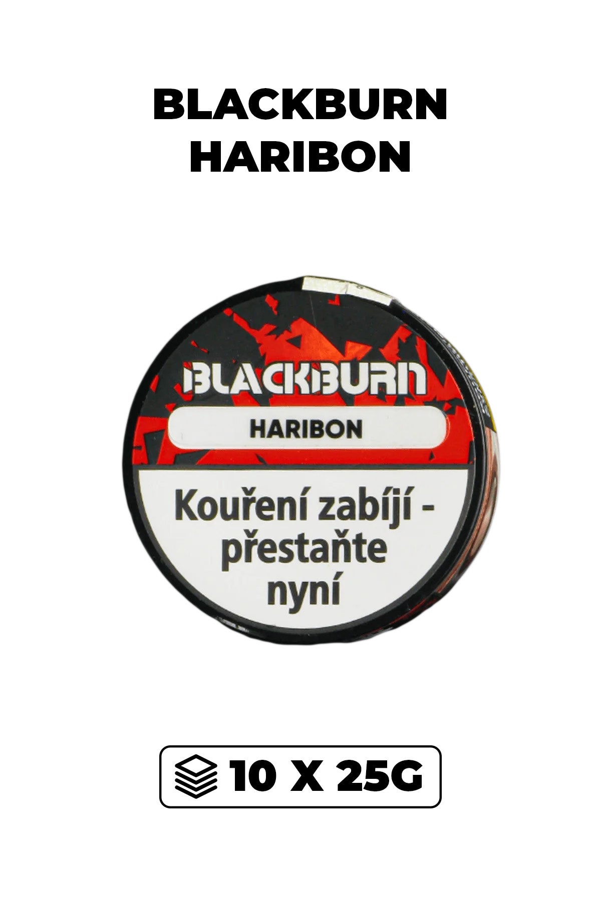 Tabák - BlackBurn 10x25g - Haribon