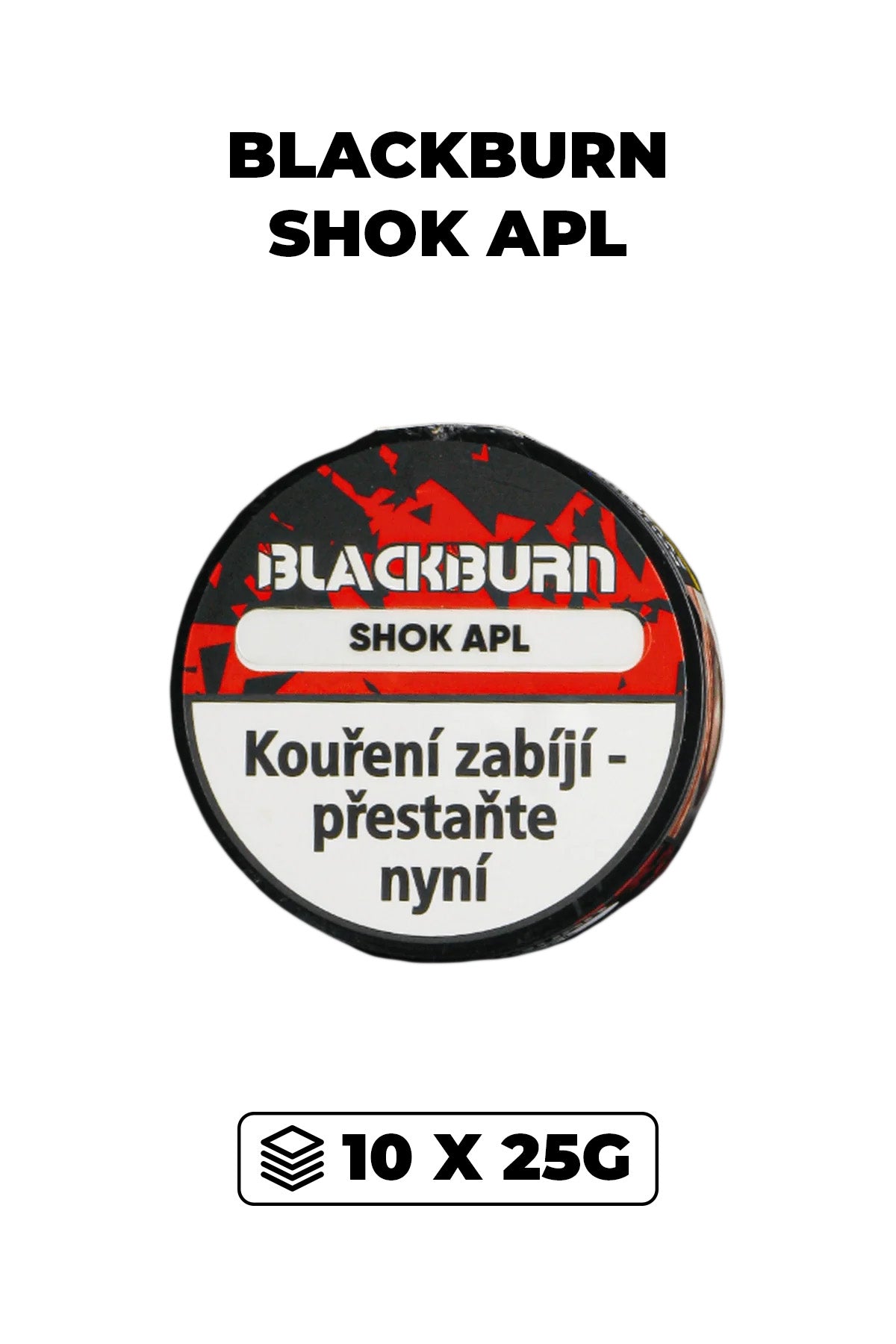 Tabák - BlackBurn 10x25g - Shok Apl