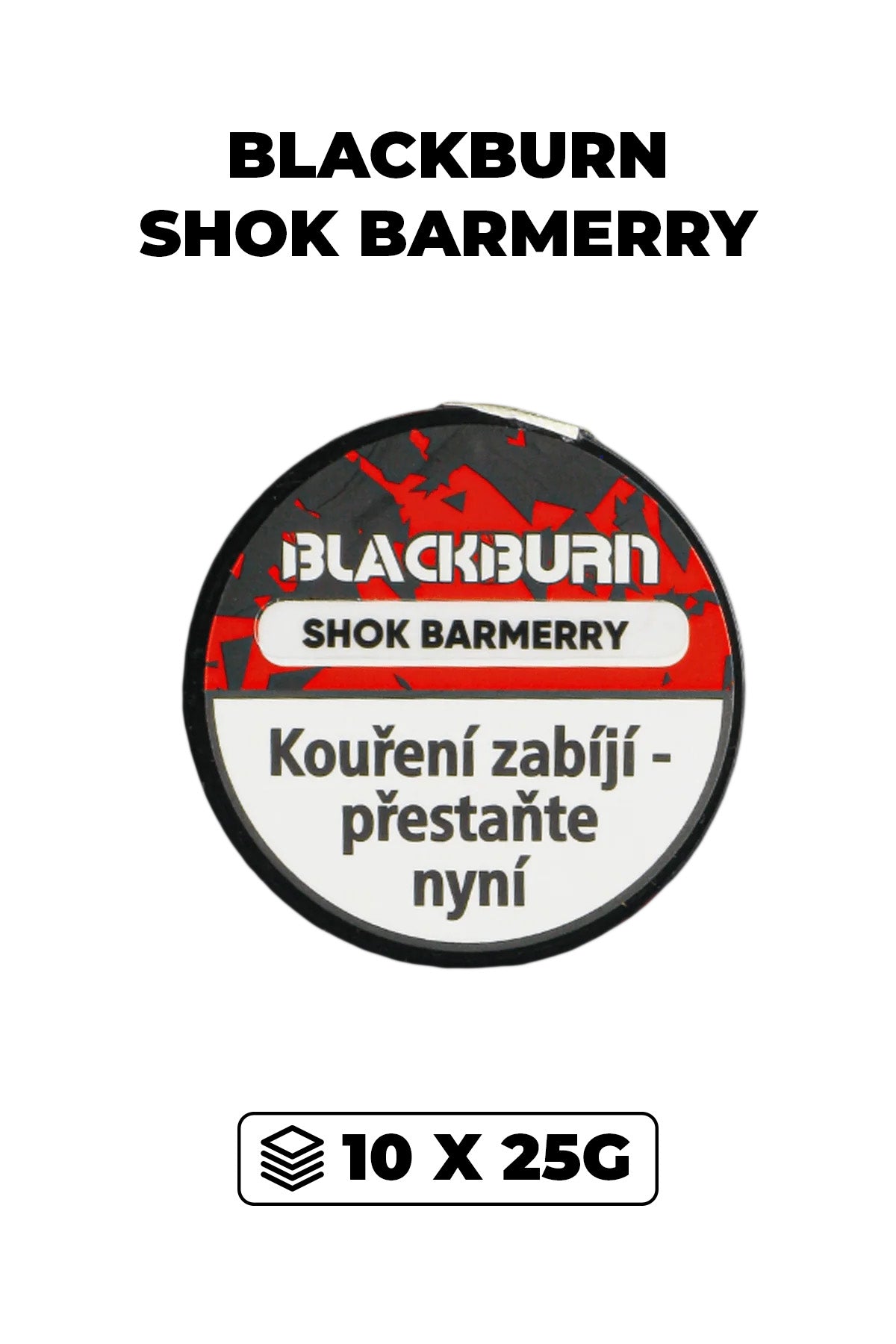 Tabák - BlackBurn 10x25g - Shok Barmerry