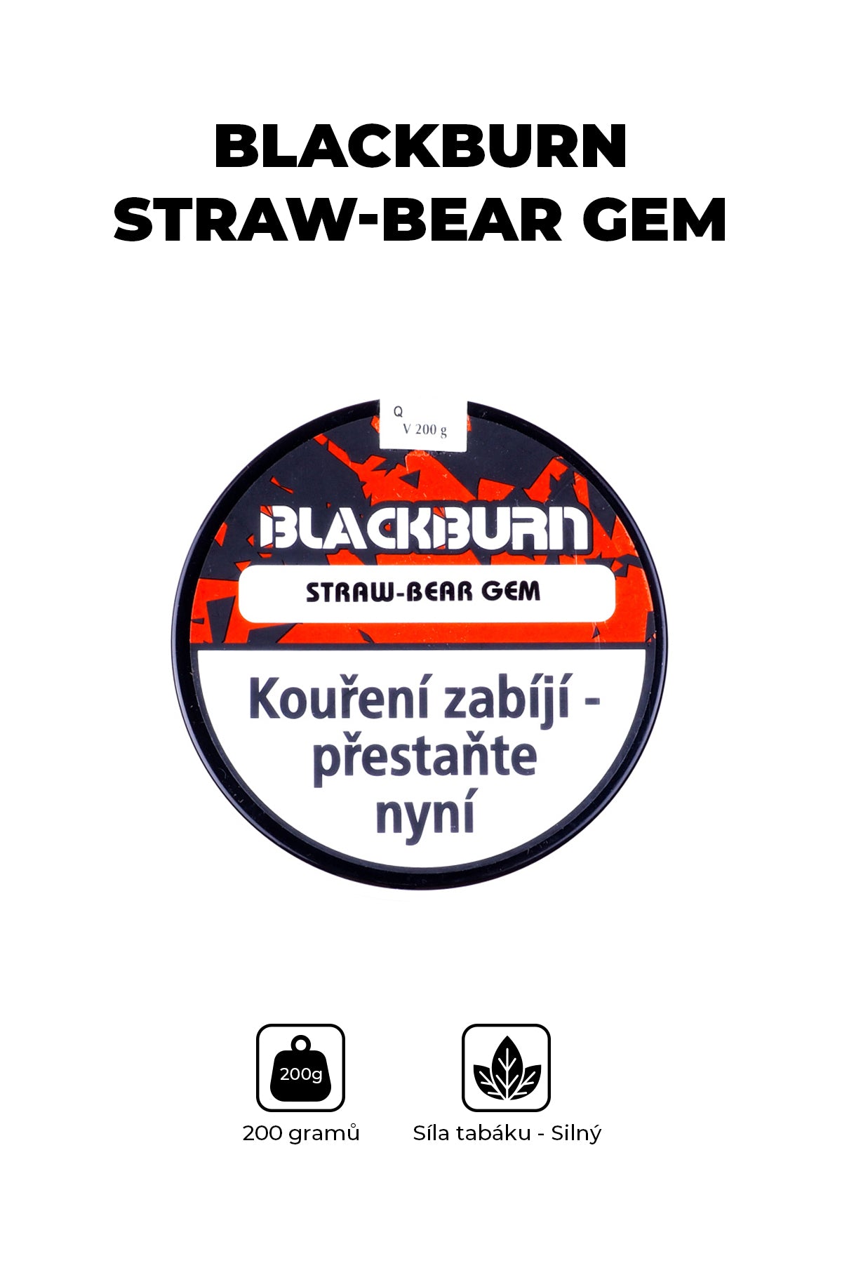 Tabák - BlackBurn 200g - Straw-Bear Gem