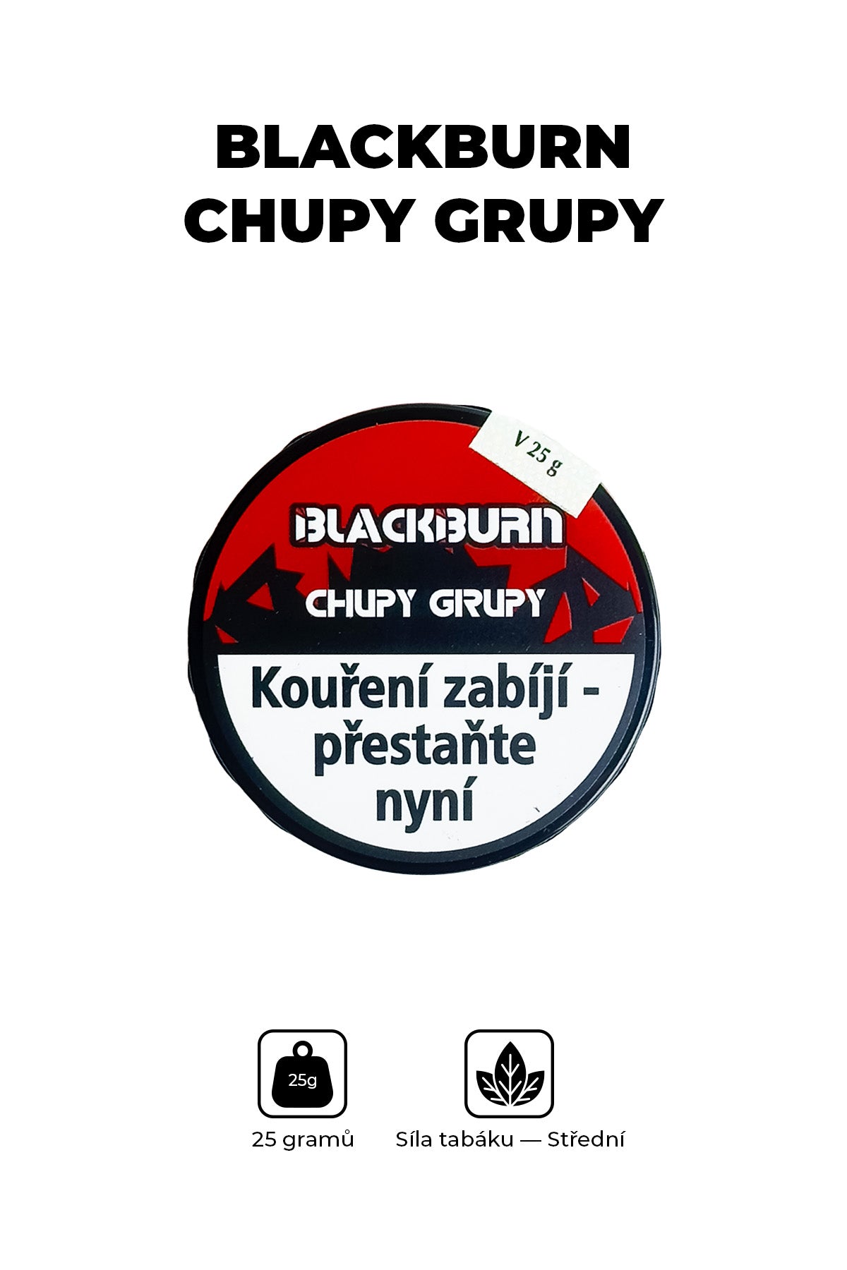 Tabák - BlackBurn 25g - Chupy Grupy
