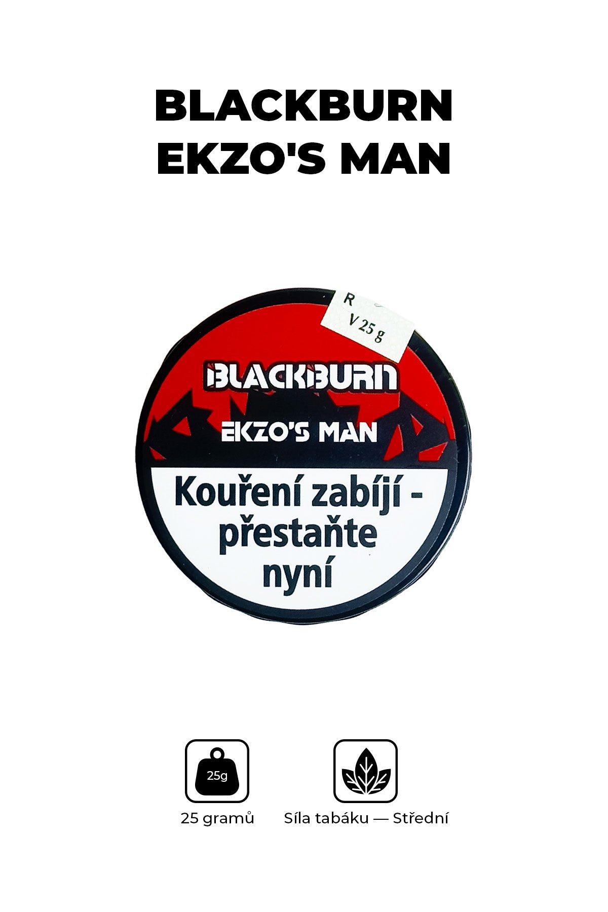 Tabák - BlackBurn 25g - Ekzo’s Man