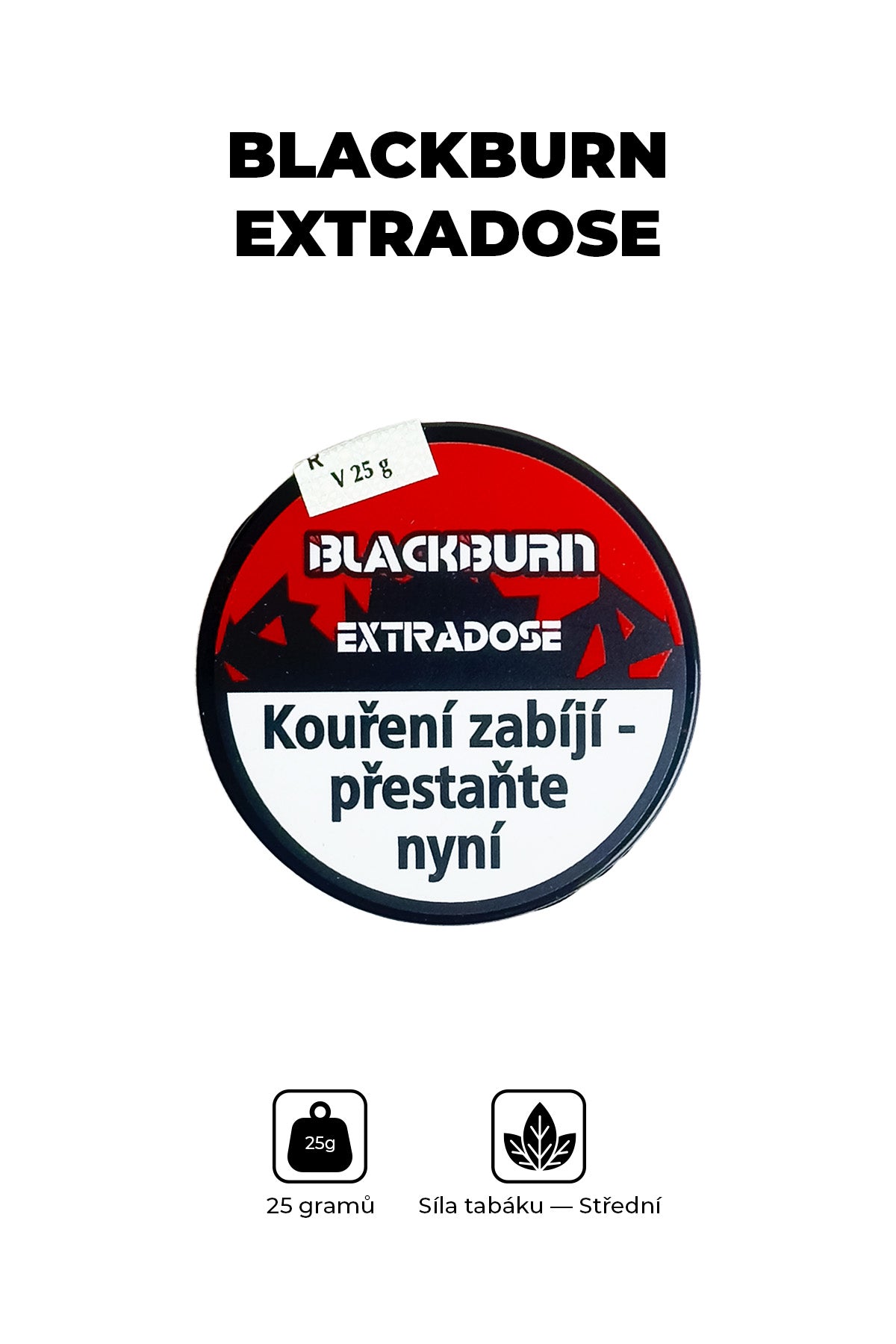 Tabák - BlackBurn 25g - Extradose
