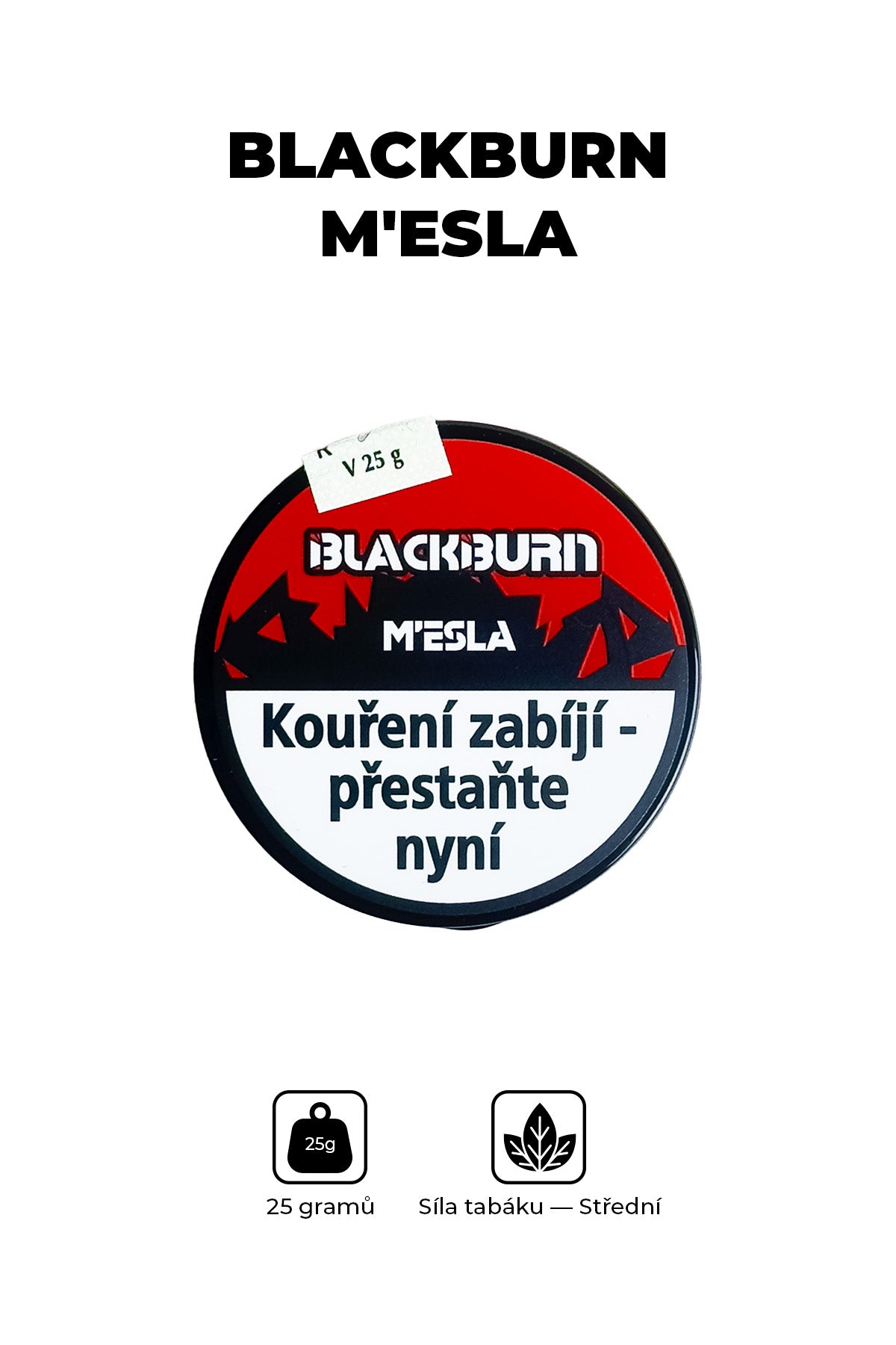 Tabák - BlackBurn 25g - M’esla