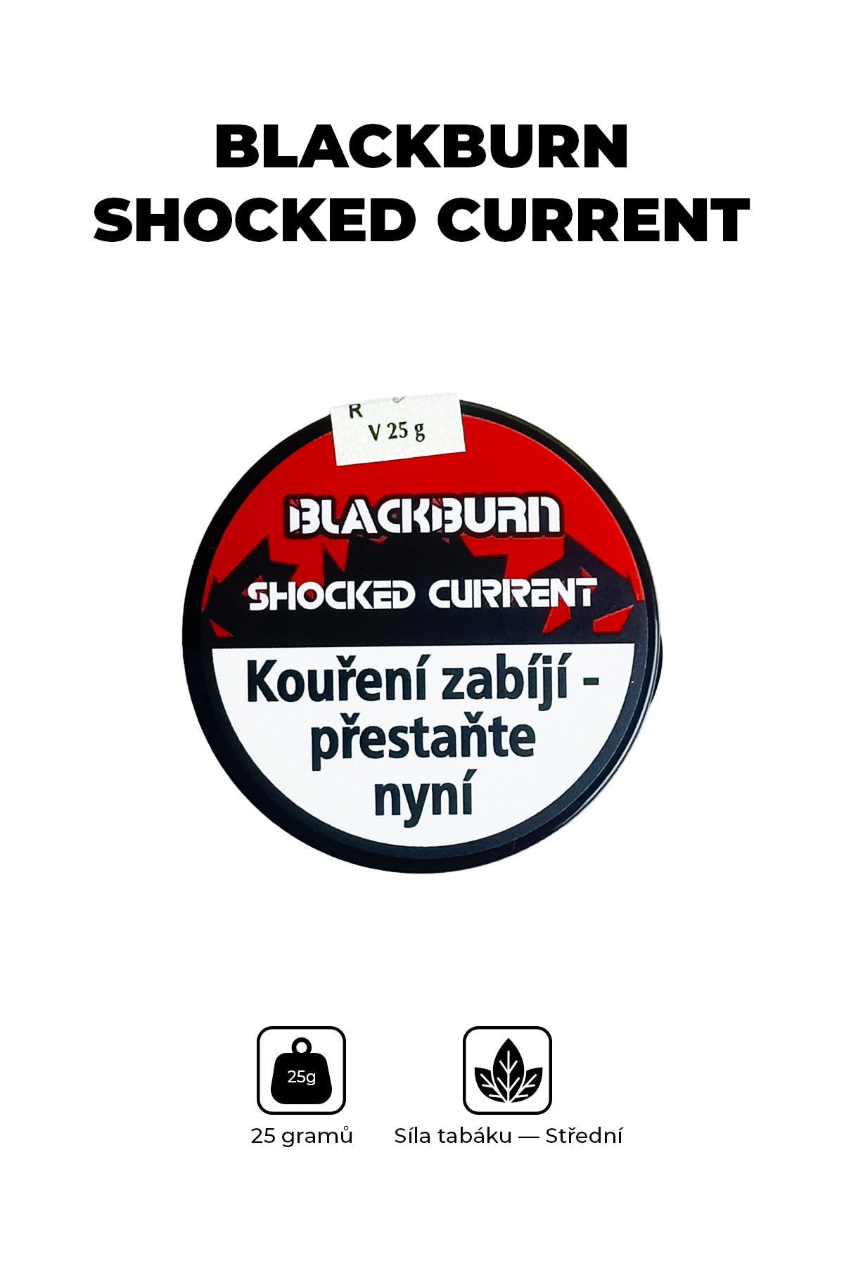 Tabák - BlackBurn 25g - Shocked Current