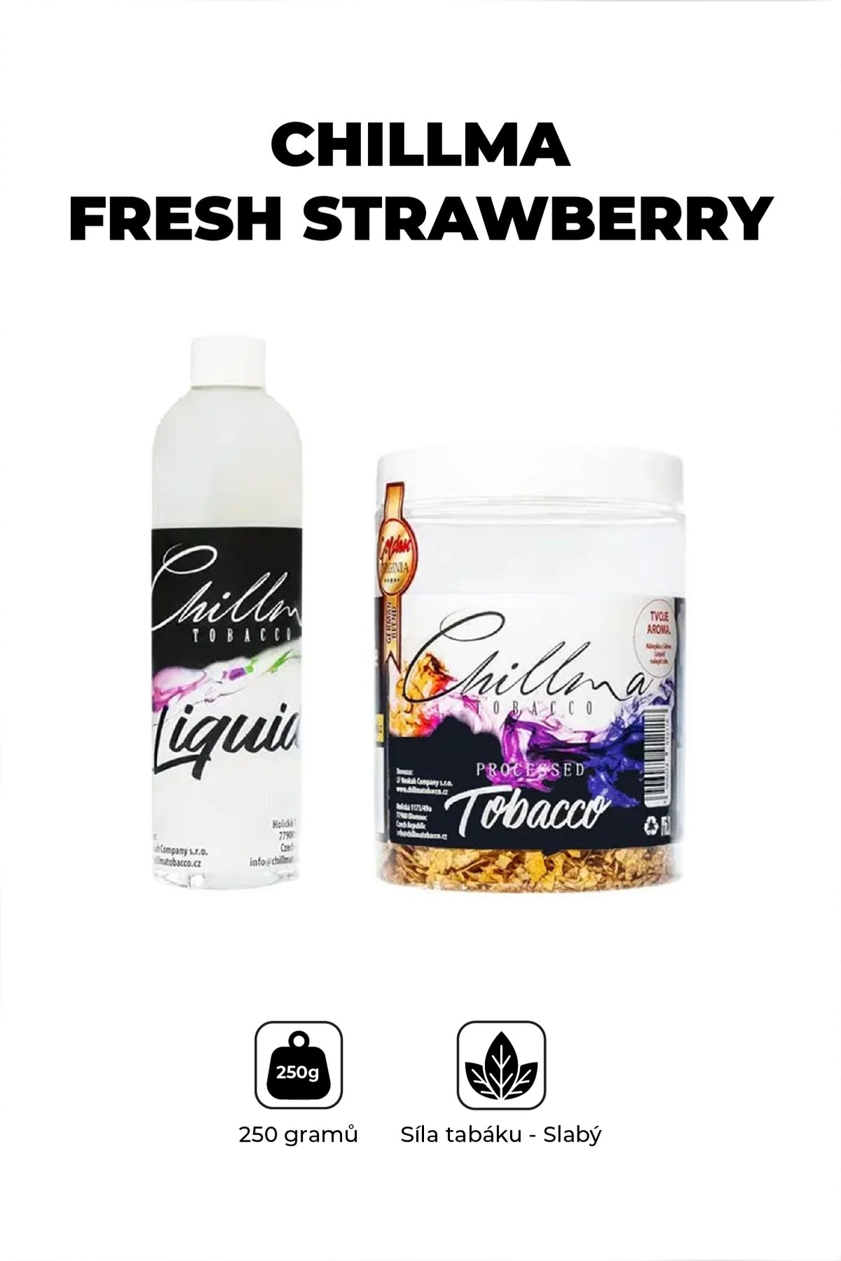 Tobacco - Chillma RTM 250g - Fresh strawberry