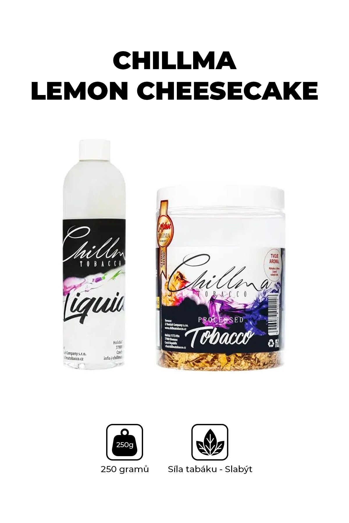 Tabák - Chillma RTM 250g - Lemon Cheesecake