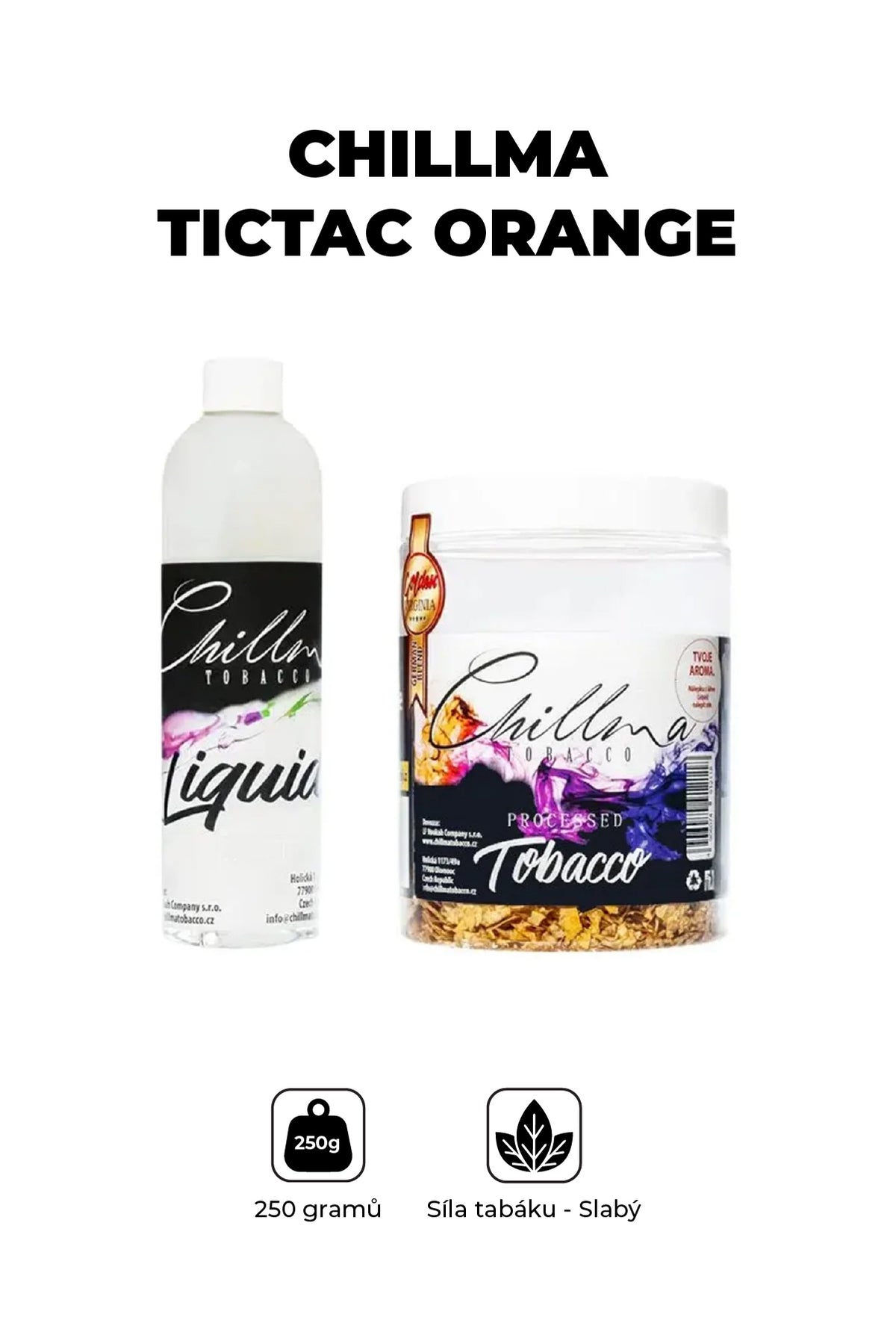 Tabák - Chillma RTM 250g - TicTac orange