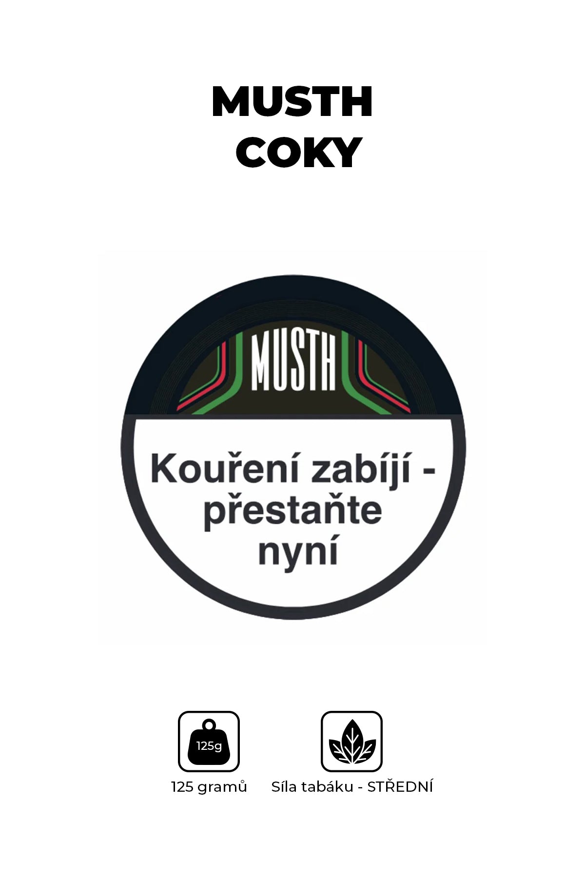 Tabák - MustH 125g - Coky