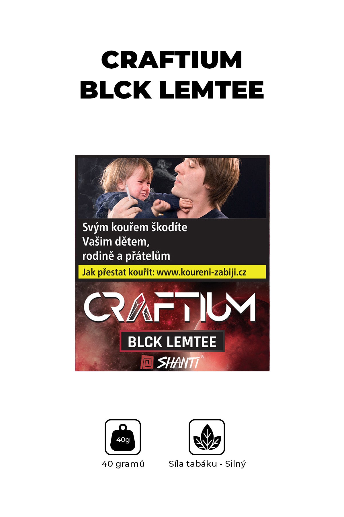 Tabák - Craftium 40g - Blck Lemtee