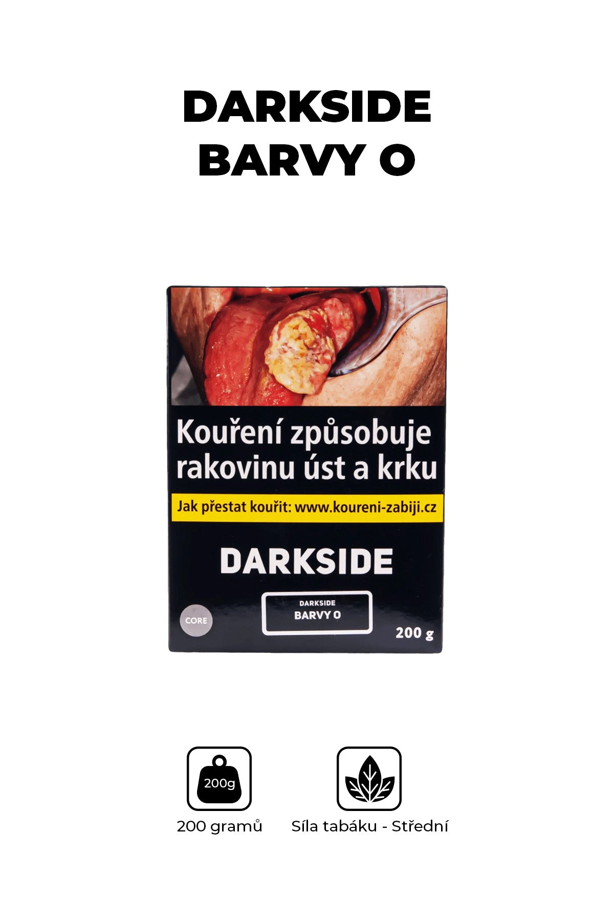 Tabák - Darkside Core 200g - Barvy O