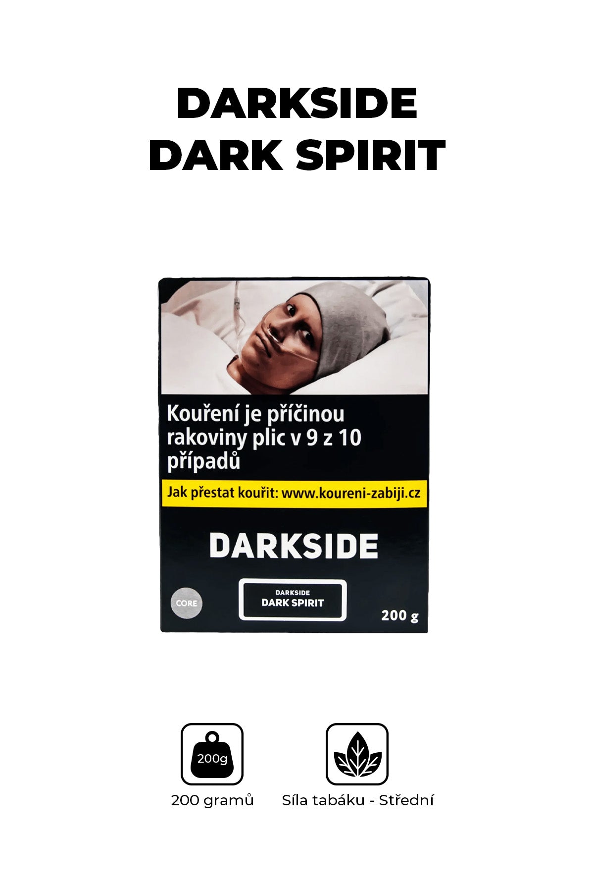 Tabák - Darkside Core 200g - Dark Spirit