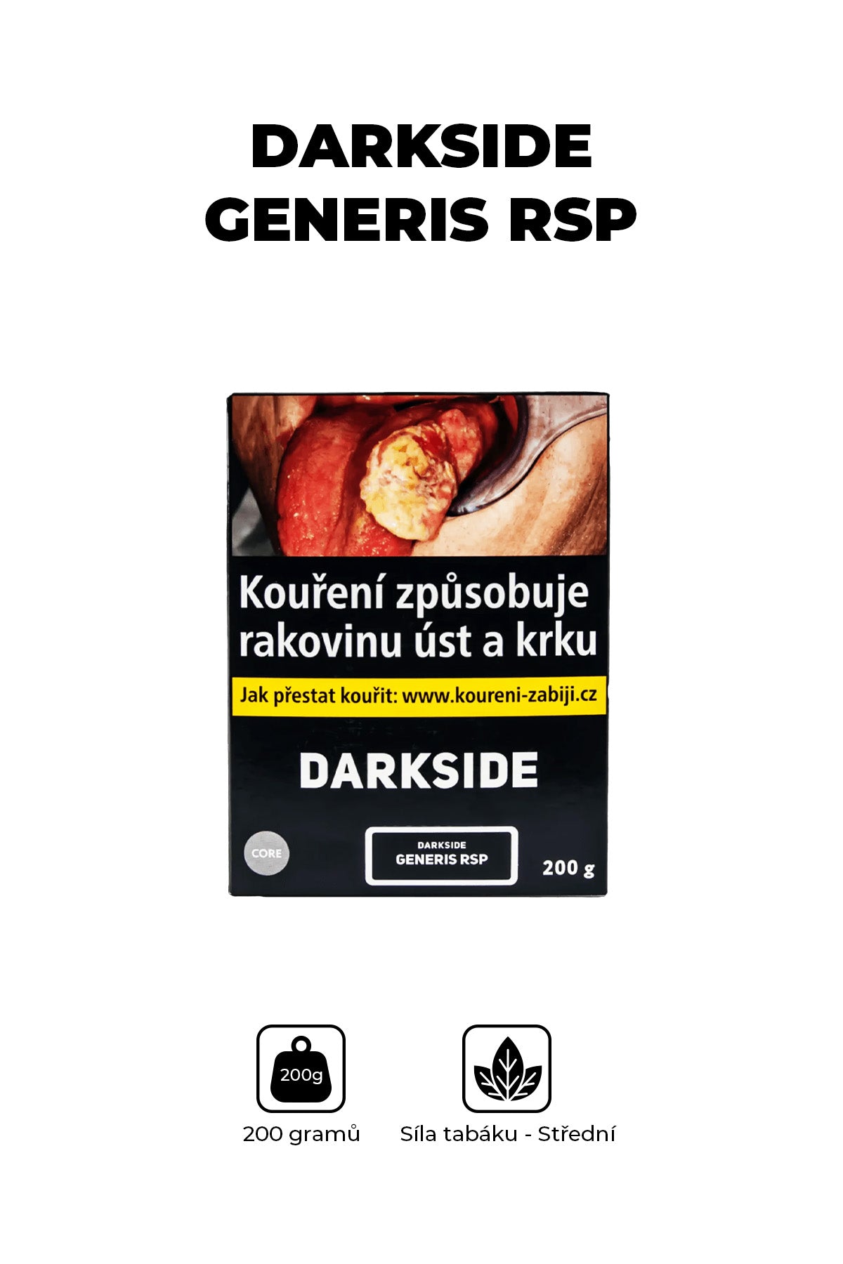 Tobacco - Darkside Core 200g - Generis Rsp