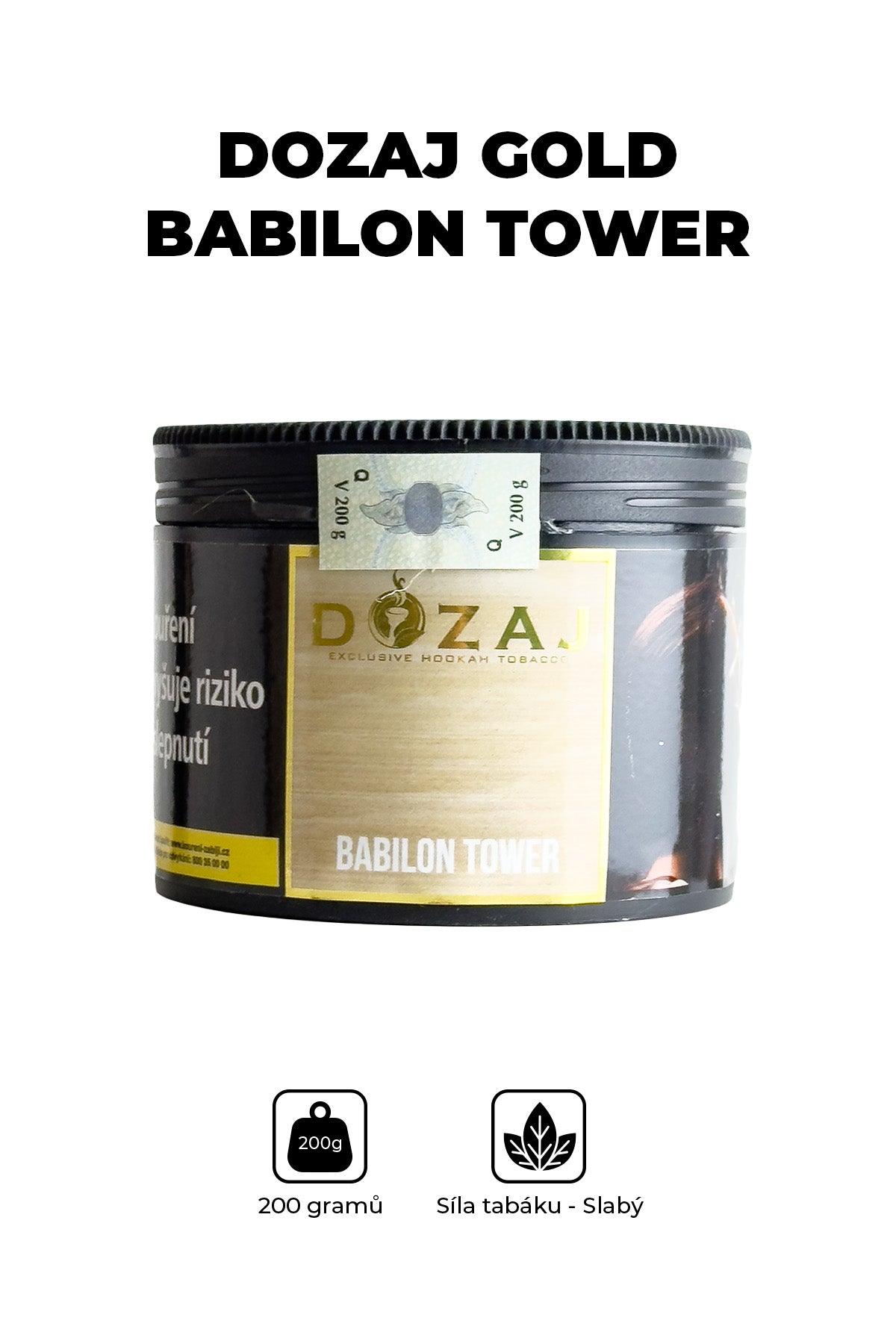 Tabák - Dozaj Gold 200g - Babilon Tower