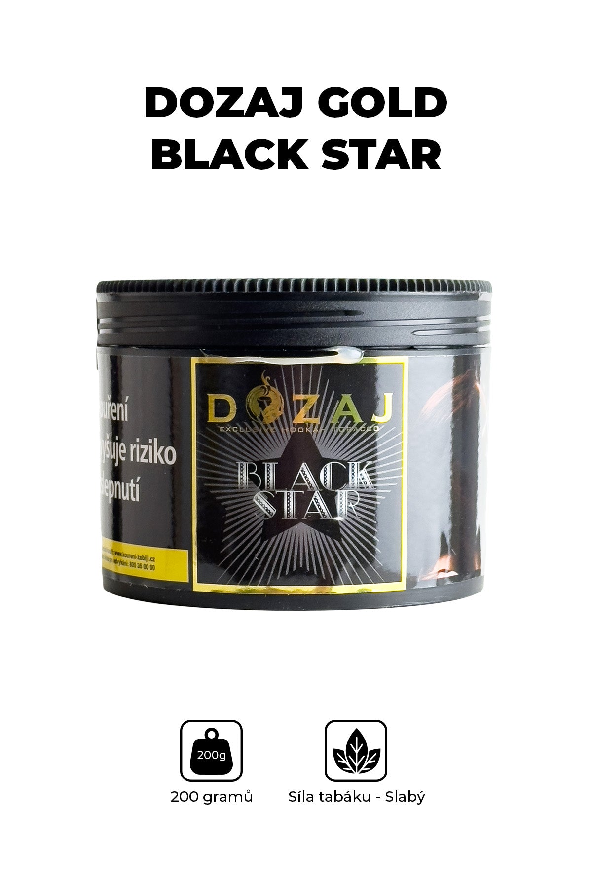 Tabák - Dozaj Gold 200g - Black Star