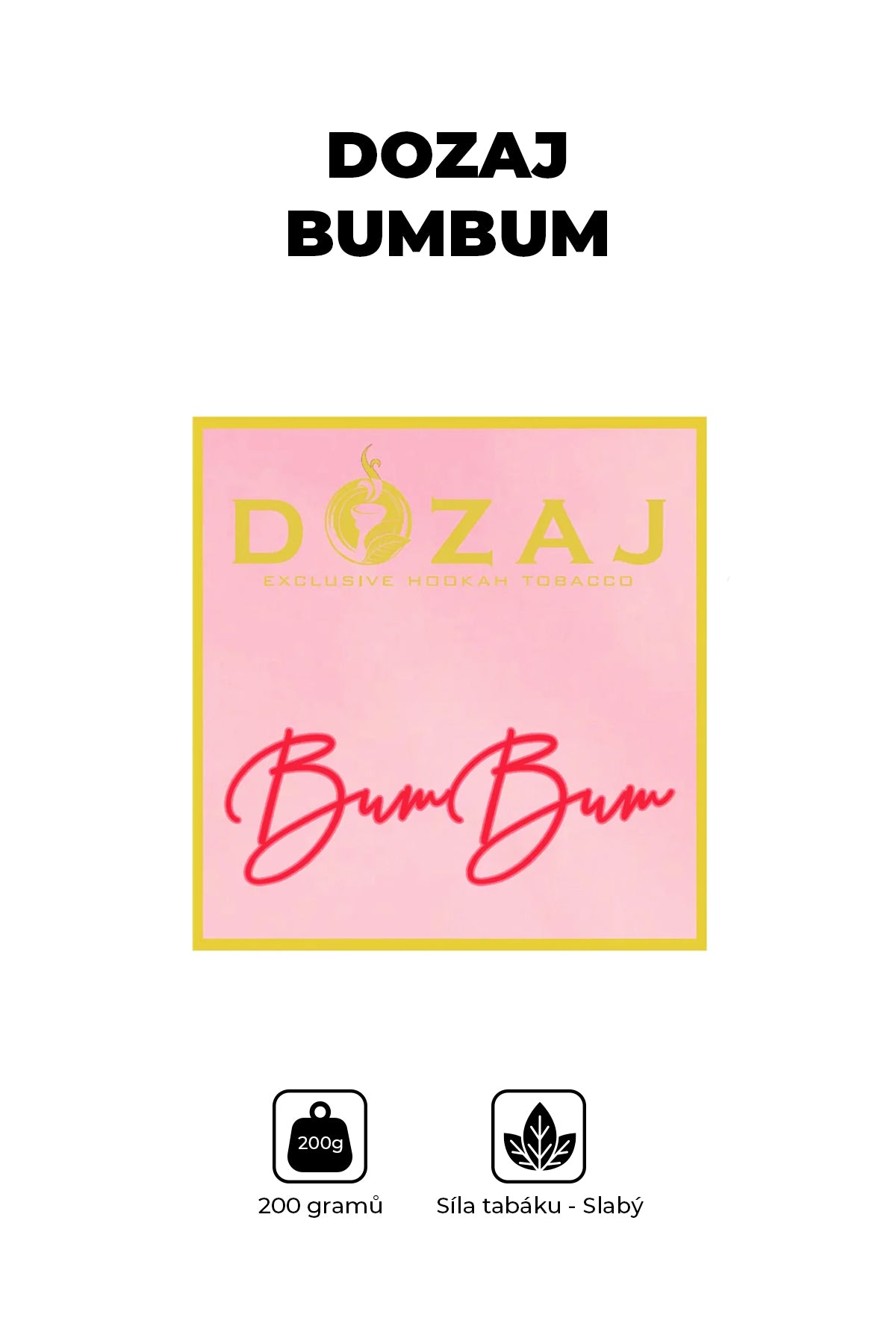 Tabák - Dozaj Gold 200g - Bumbum