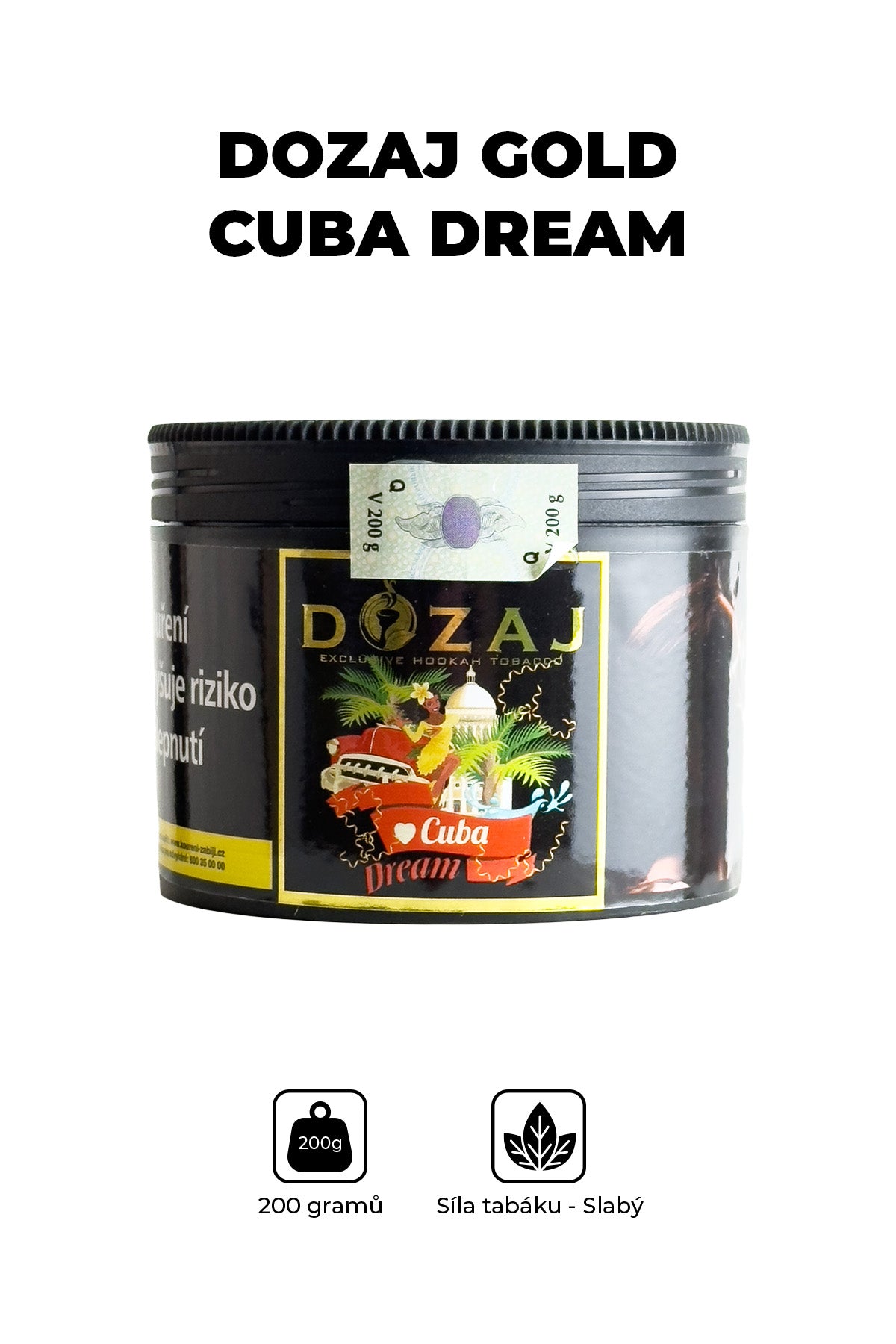 Tabák - Dozaj Gold 200g - Cuba Dream