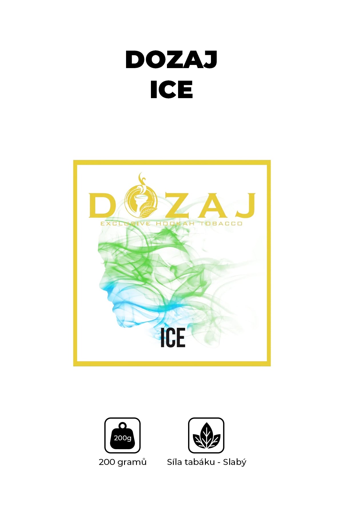 Tabák - Dozaj Gold 200g - Ice