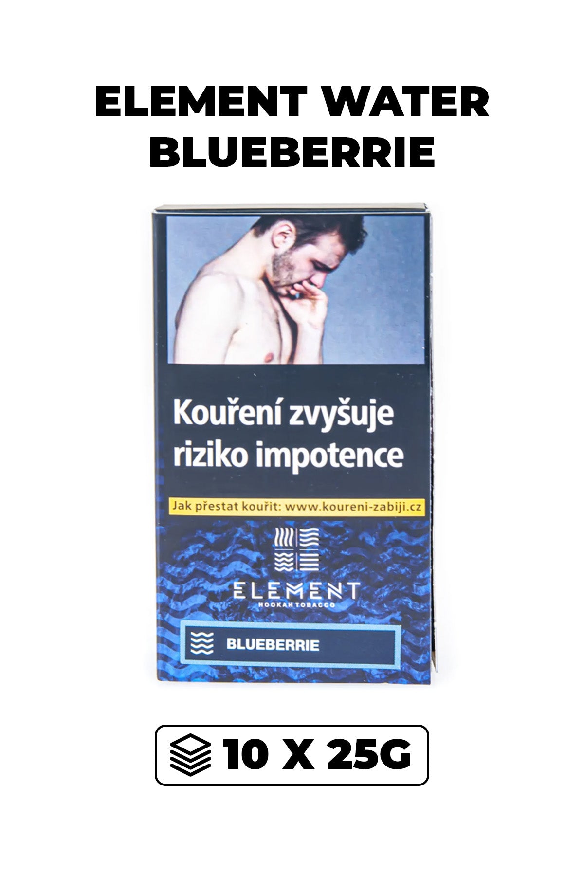 Tabák - Element Water 10x25g - Blueberrie