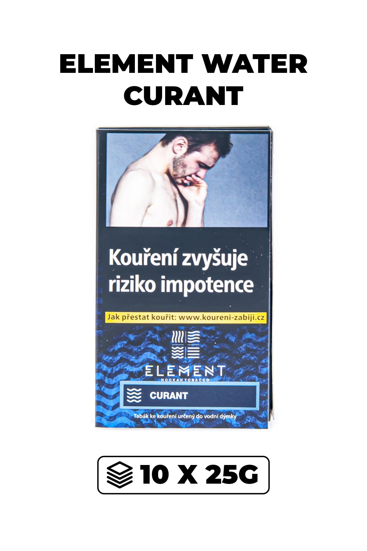 Tabák - Element Water 10x25g - Curant
