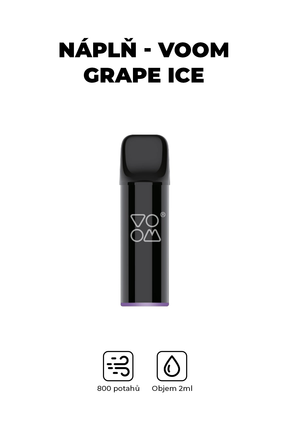 Náplň - Voom Pod Mod - Grape Ice 20mg (1ks)