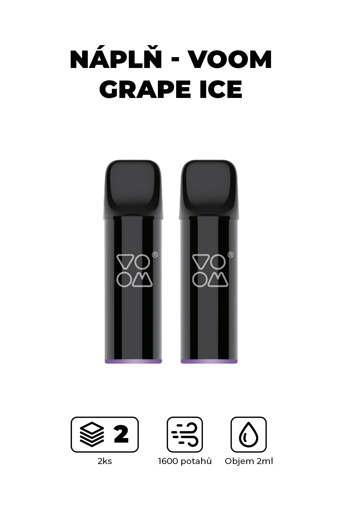 Náplň - Voom Pod Mod - Grape Ice 20mg