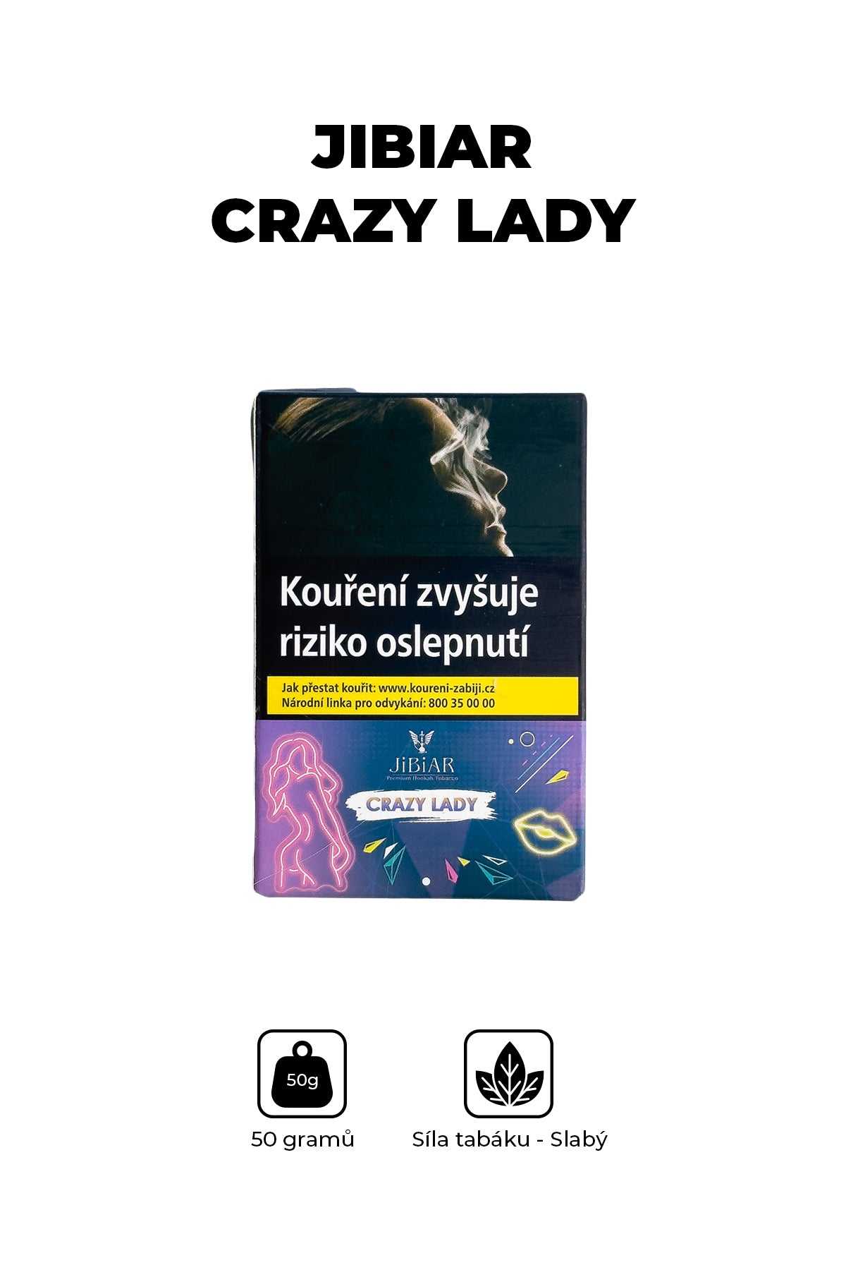 Tabák - Jibiar 50g - Crazy Lady