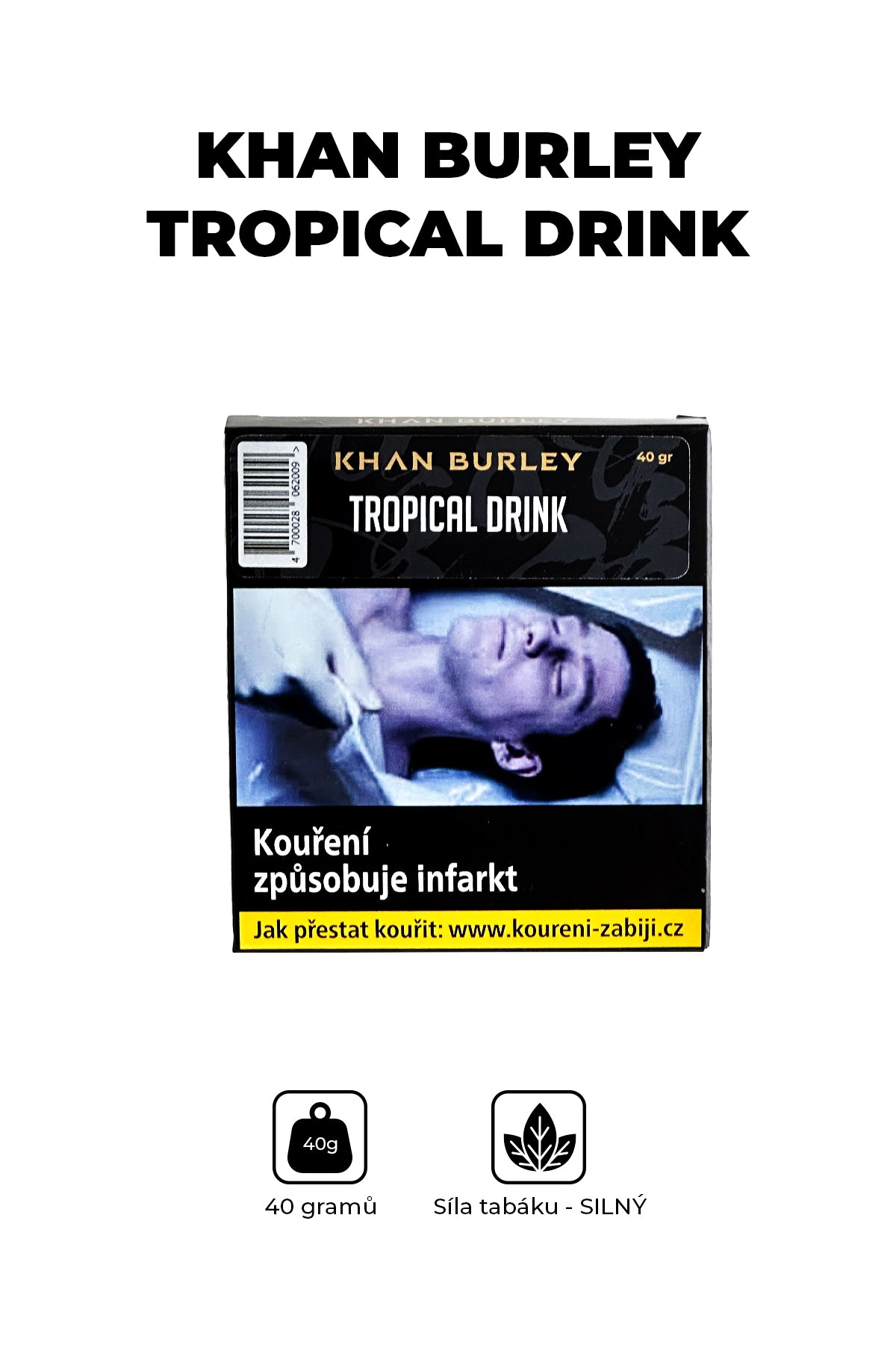Tabák - Khan Burley 40g - Tropical Drink