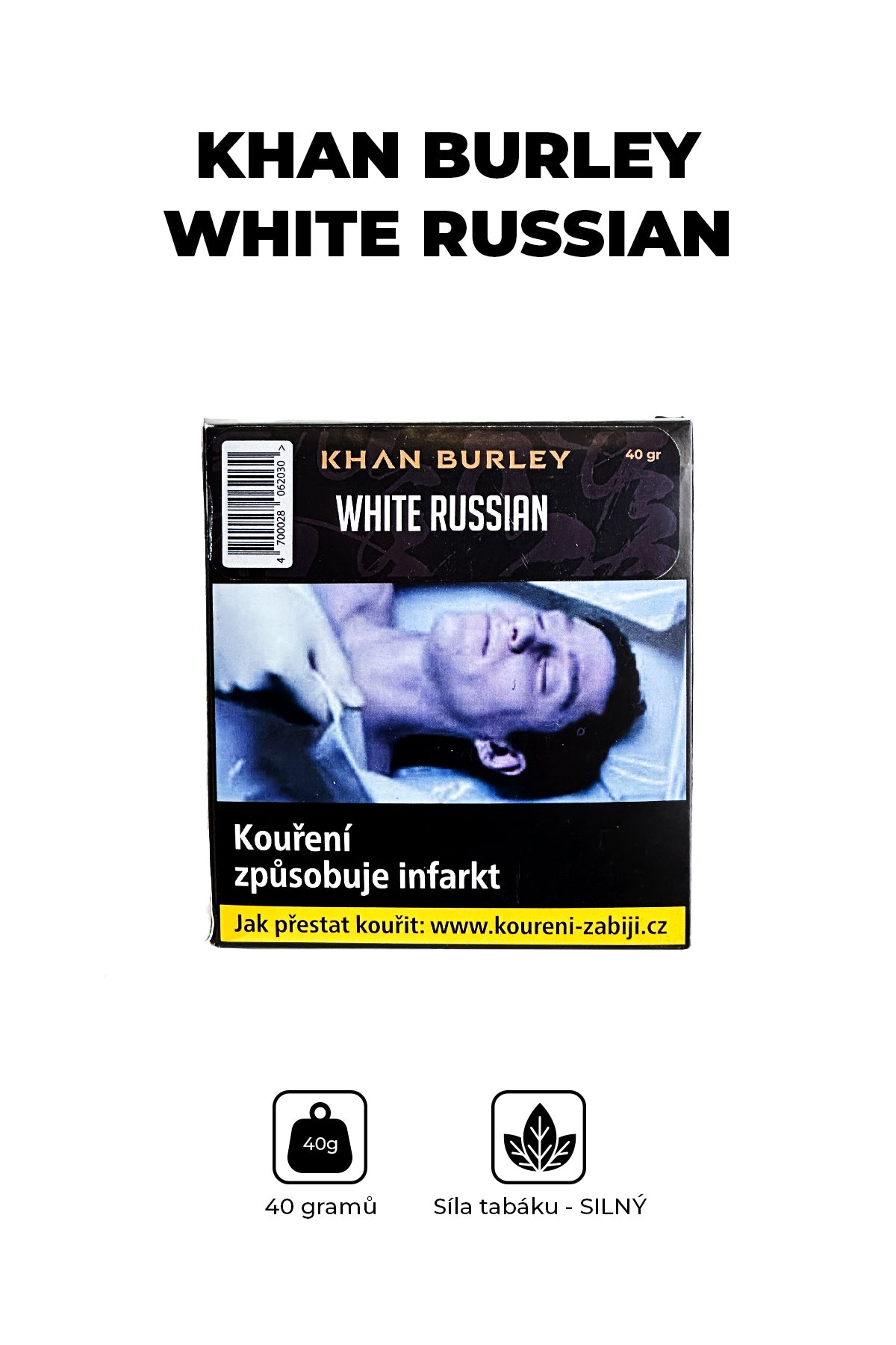 Tabák - Khan Burley 40g - White Russian