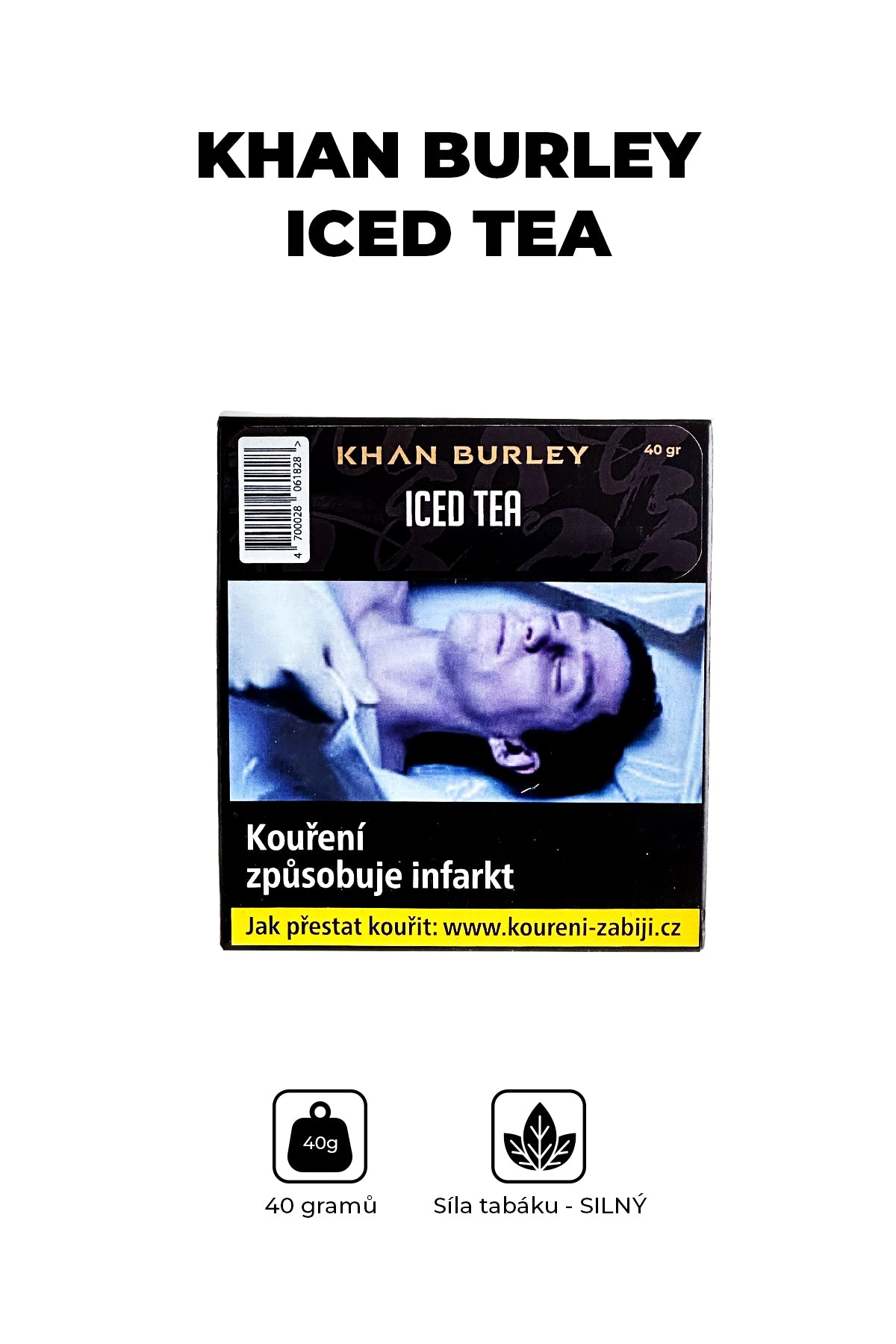 Tabák - Khan Burley 40g - Iced Tea
