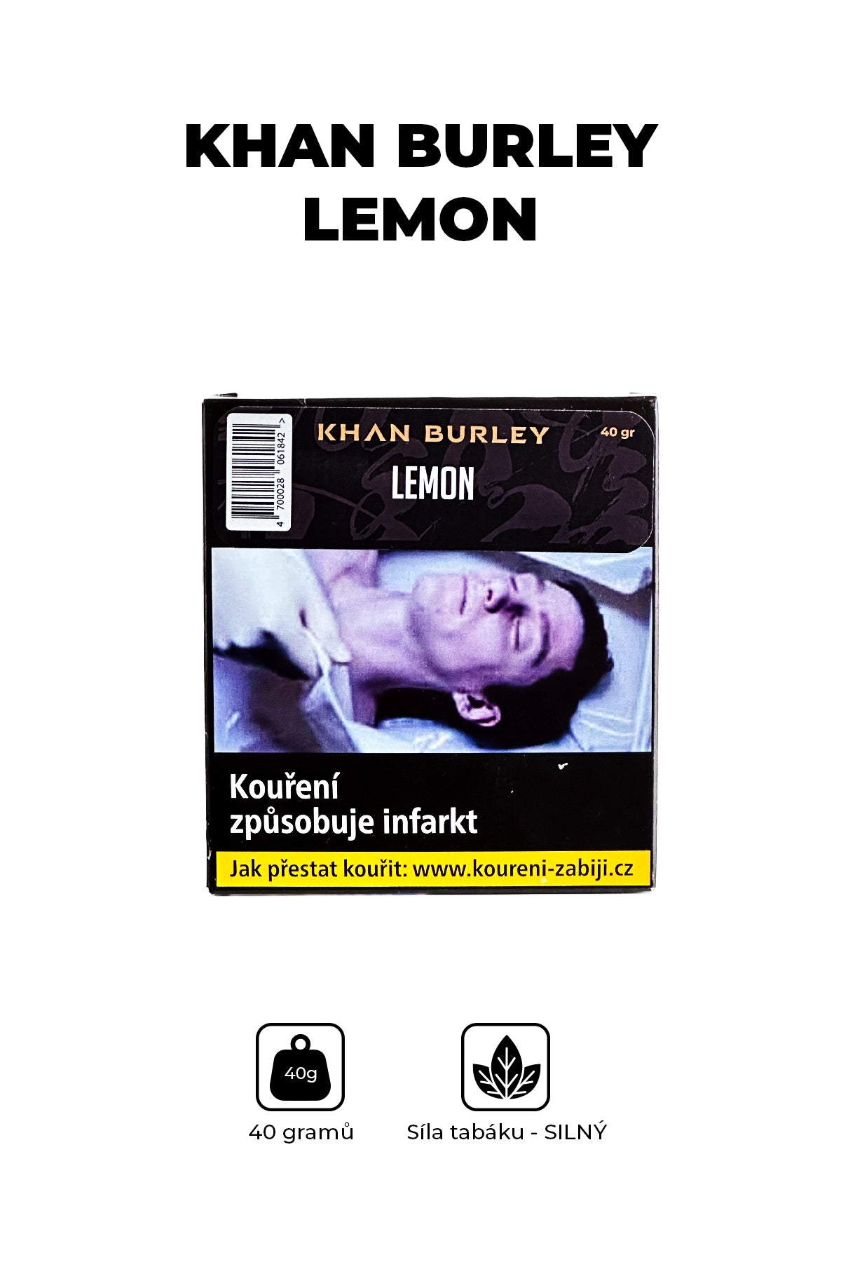 Tabák - Khan Burley 40g - Lemon