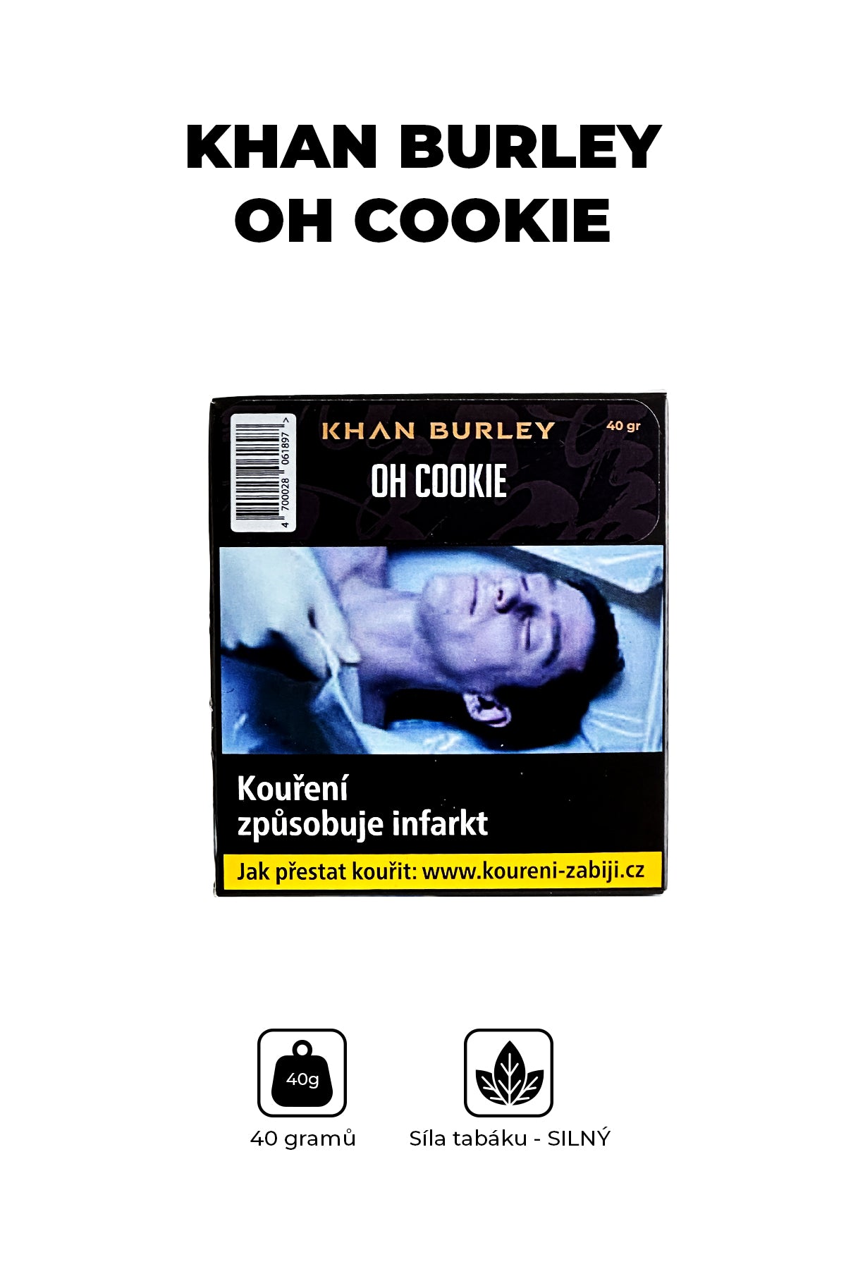 Tabák - Khan Burley 40g - Oh Cookie