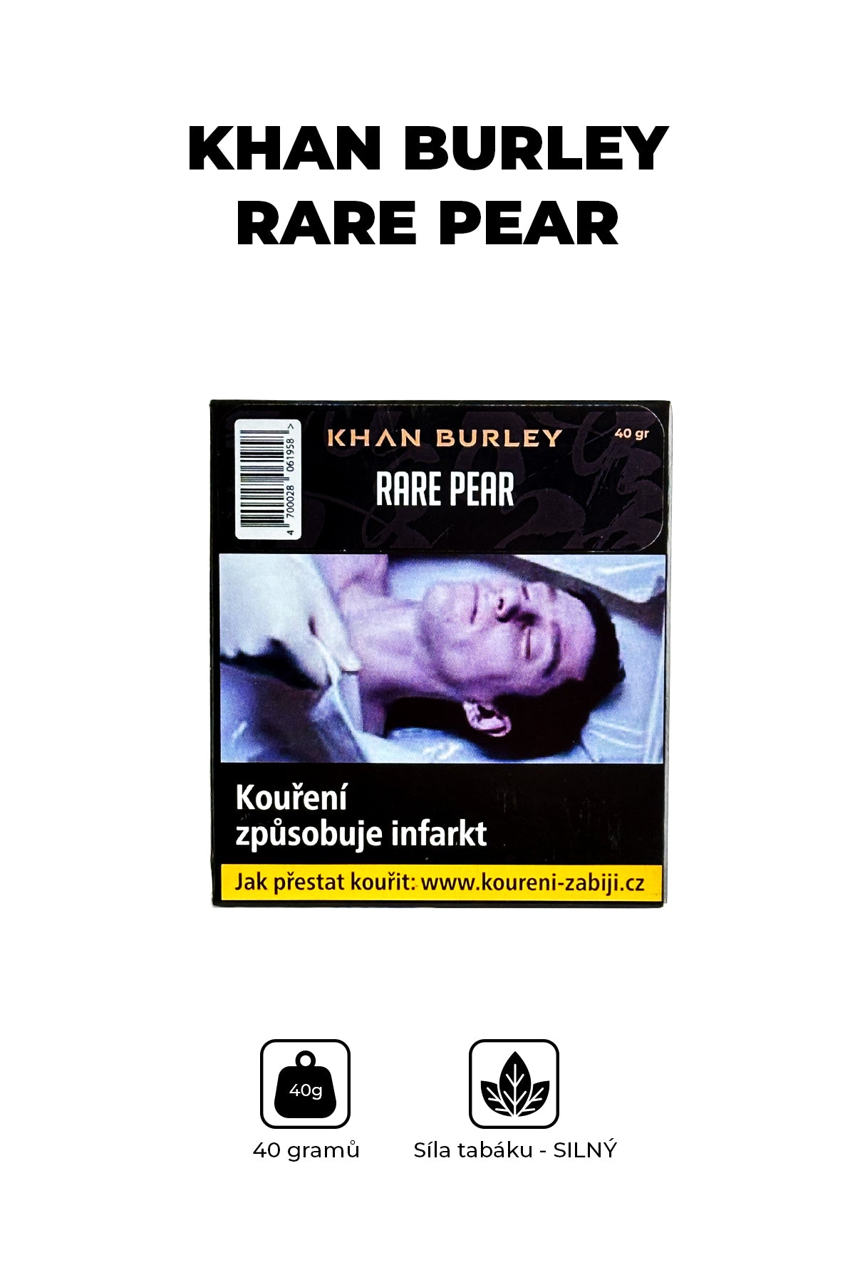 Tabák - Khan Burley 40g - Rare Pear