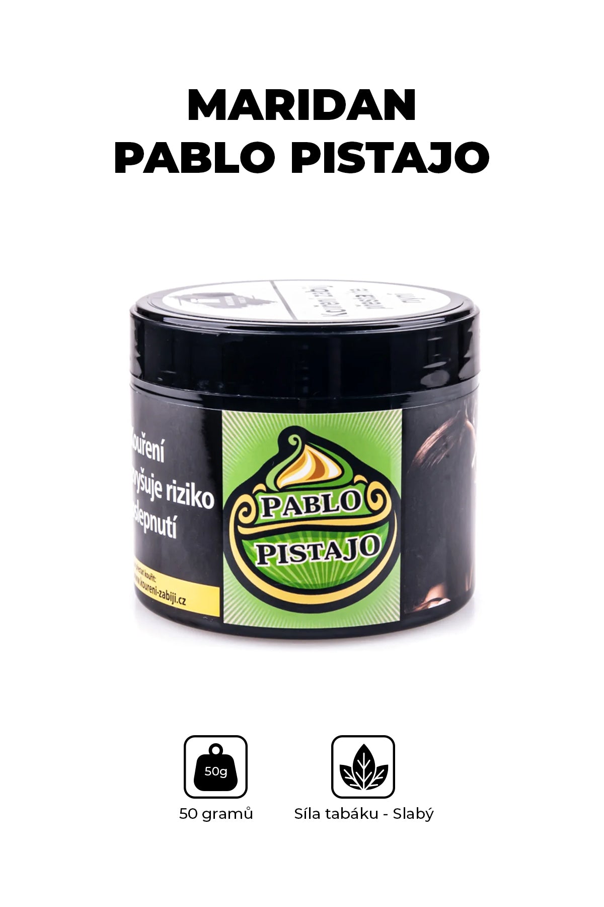 Tabák - Maridan 50g - Pablo Pistajo