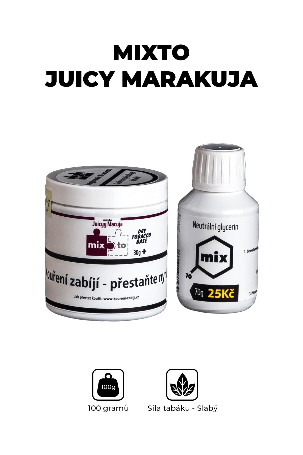 Tabák - Mixto Juicy Marakuja 30g + glycerin