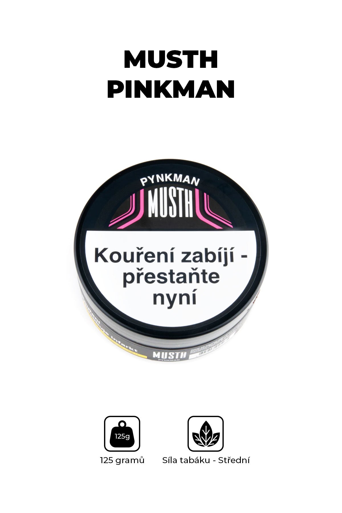 Tabák - MustH 125g - Pinkman