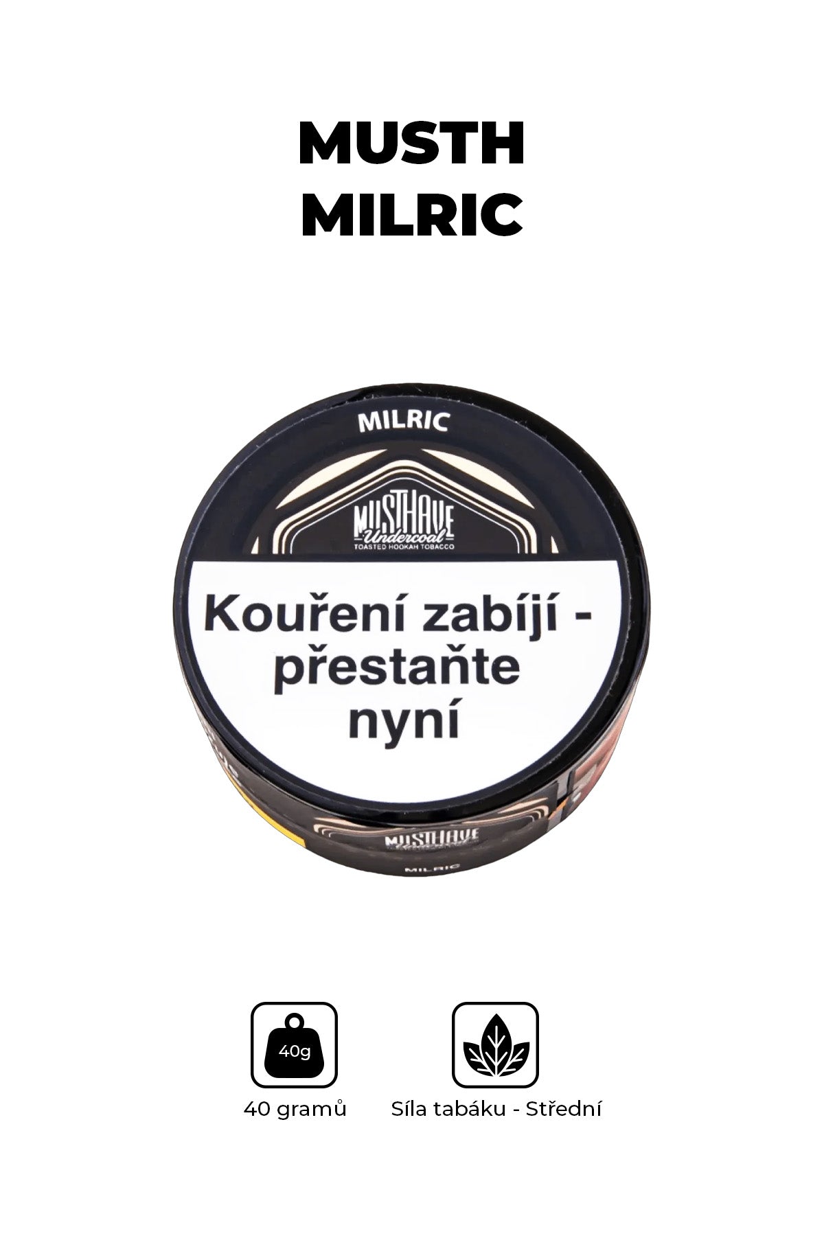 Tabák - MustH 40g - Milric