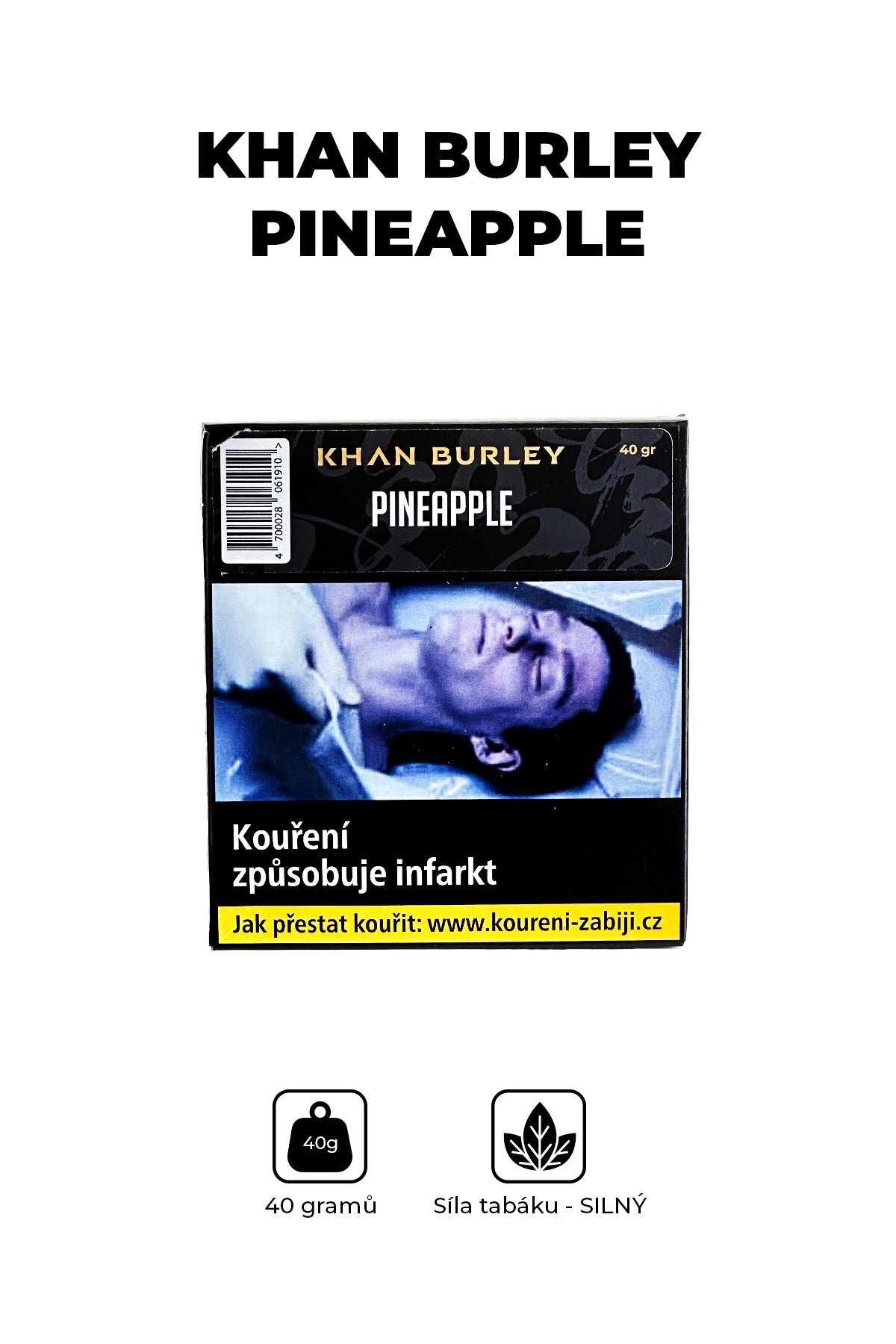 Tabák - Khan Burley 40g - Pineapple
