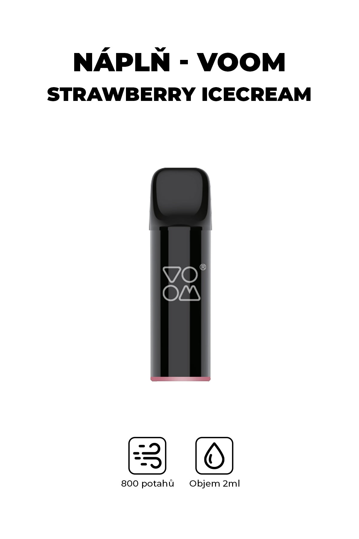 Náplň - Voom Pod Mod - Strawberry Icecream 20mg (1ks)