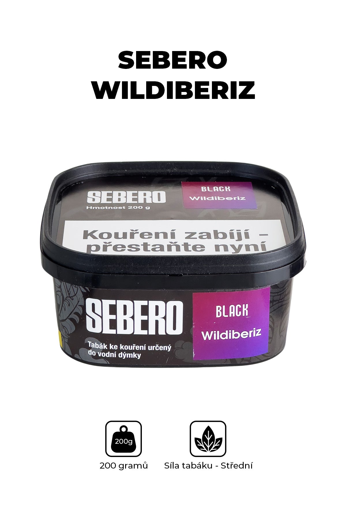 Tabák - Sebero Black 200g - Wildiberiz