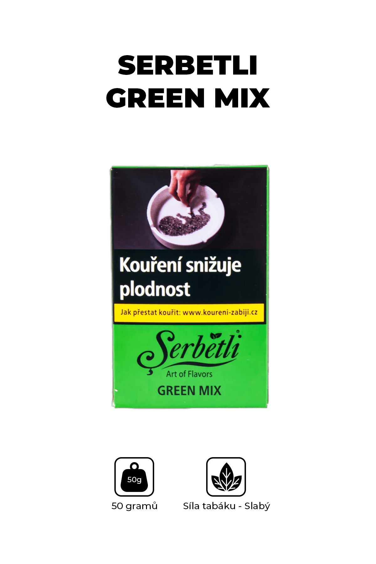 Tabák - Serbetli 50g - Green Mix