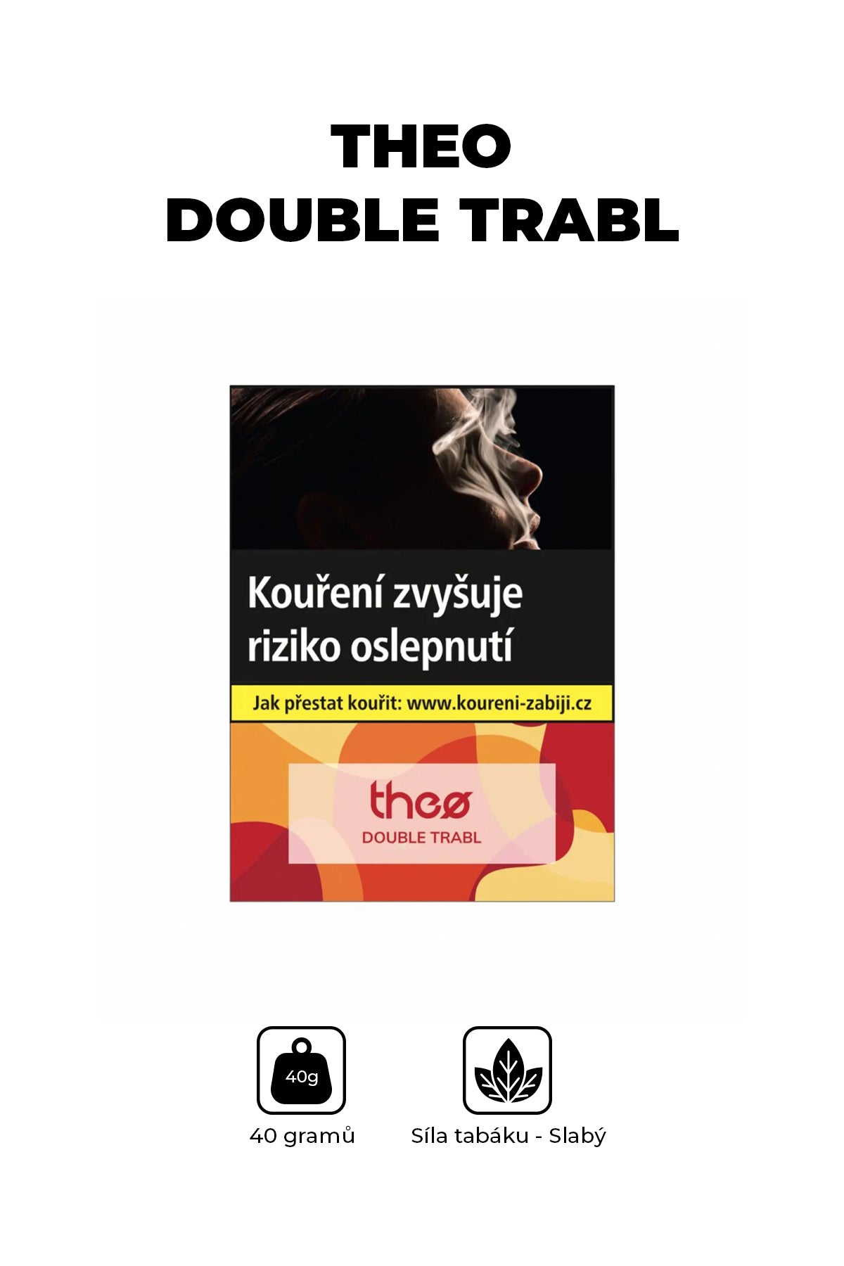 Tobacco - Theo 40g - Double Trabl