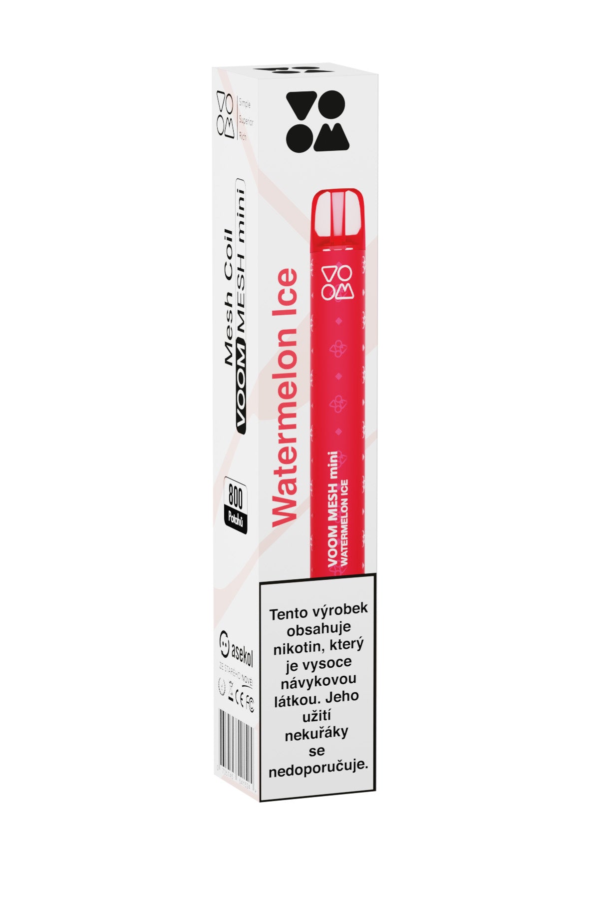 Elektronická cigareta - Voom Mesh Mini Watermelon Ice 10 mg